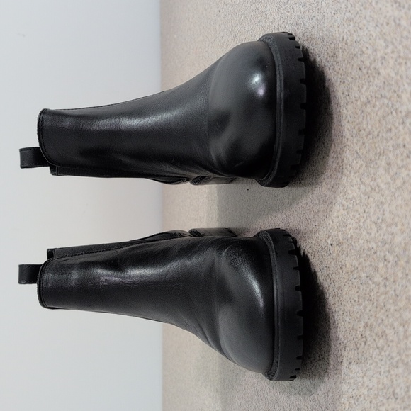 Steve Madden Leopold Chelsea Boot Black Bootie, Women's Size 10 - Picture 4 of 12